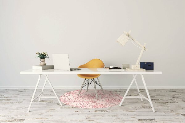 Tapis bureau Roses doodle