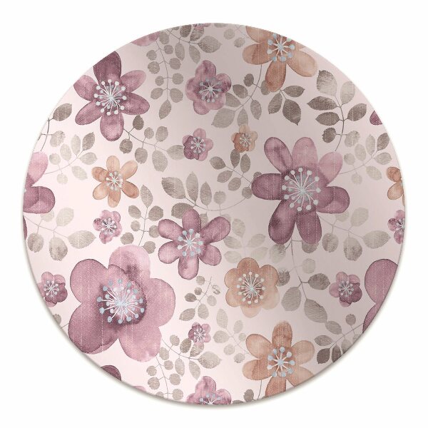 Tapis bureau Fleurs roses