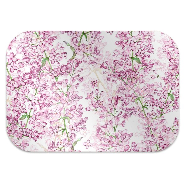 Tapis pour chaise de bureau Fleurs lilas