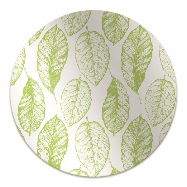 Tapis pour chaise de bureau Feuilles vertes