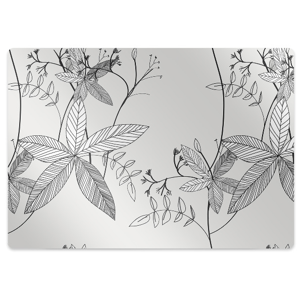 Tapis bureau Fleurs Doodle