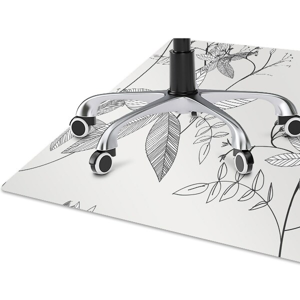 Tapis bureau Fleurs Doodle