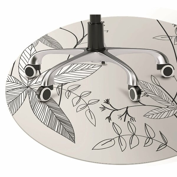 Tapis bureau Fleurs Doodle