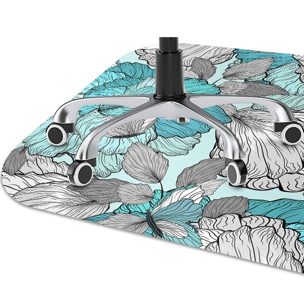 Tapis bureau Fleurs Doodle
