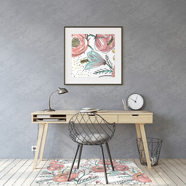 Tapis de chaise de bureau Maki
