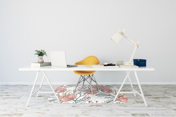Tapis de chaise de bureau Maki