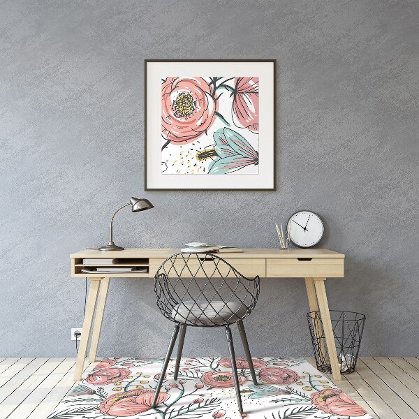 Tapis de chaise de bureau Maki