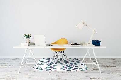 Tapis pour chaise de bureau Feuilles de conte de fées