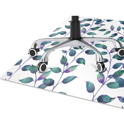 Tapis pour chaise de bureau Feuilles de conte de fées