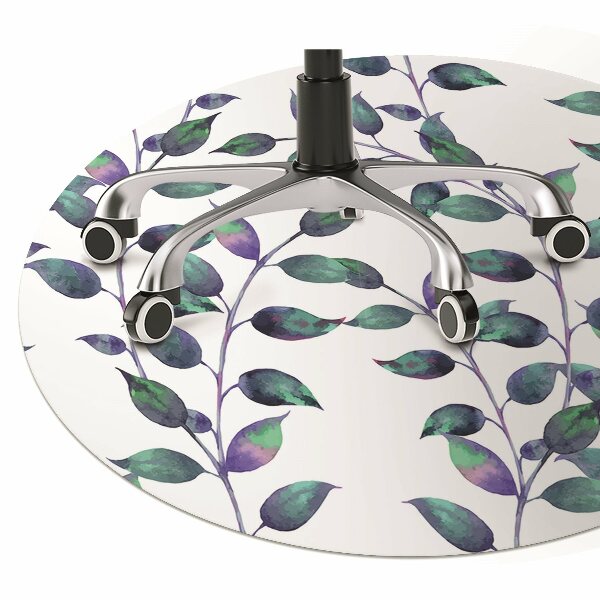 Tapis pour chaise de bureau Feuilles de conte de fées