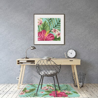 Tapis de chaise de bureau Fleurs