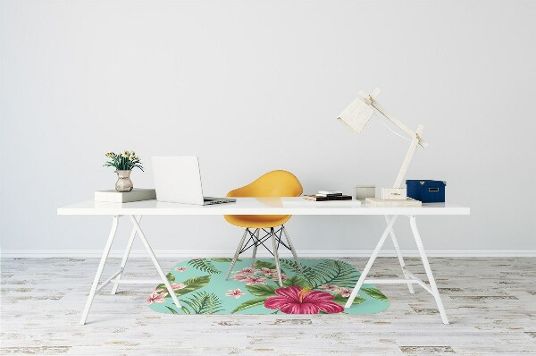 Tapis de chaise de bureau Fleurs