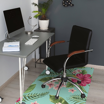 Tapis de chaise de bureau Fleurs