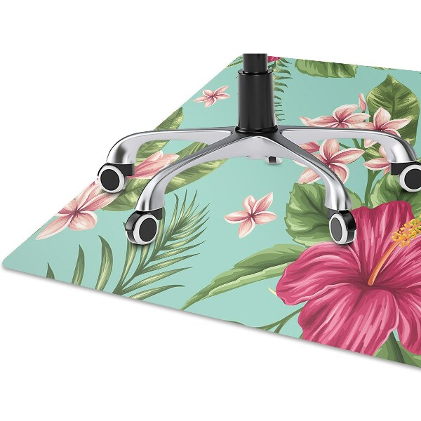 Tapis de chaise de bureau Fleurs