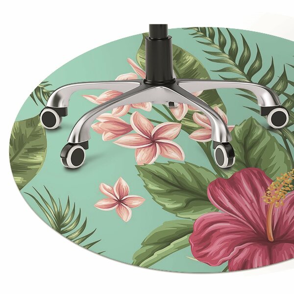 Tapis de chaise de bureau Fleurs