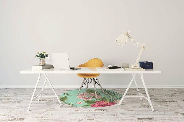 Tapis de chaise de bureau Fleurs
