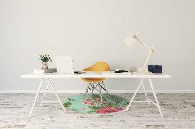 Tapis de chaise de bureau Fleurs