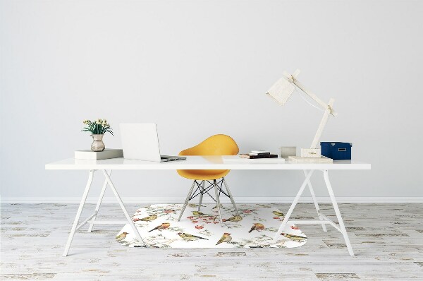 Tapis de chaise de bureau Oiseaux sur la branche