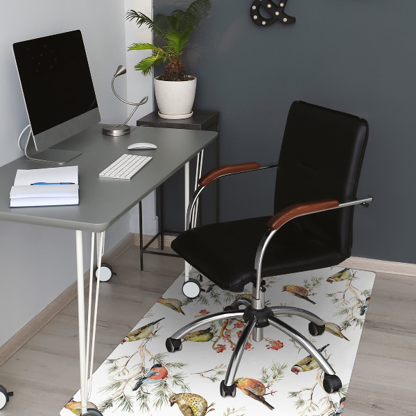 Tapis de chaise de bureau Oiseaux sur la branche