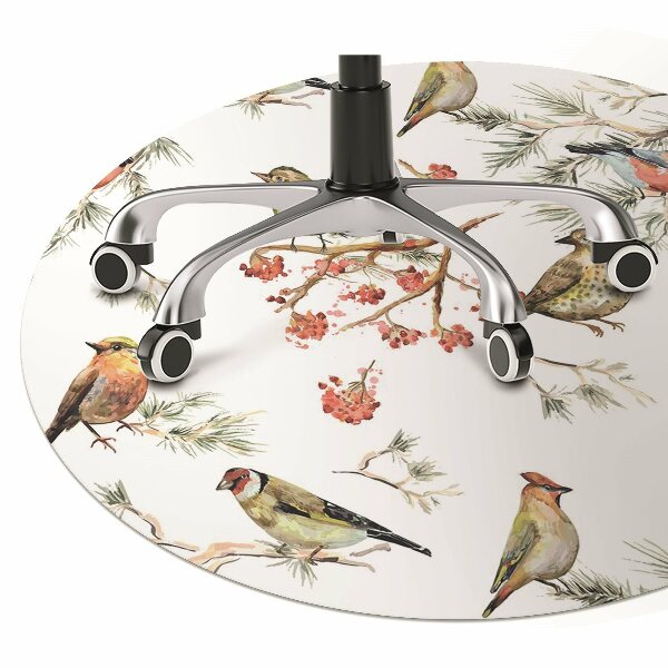 Tapis de chaise de bureau Oiseaux sur la branche