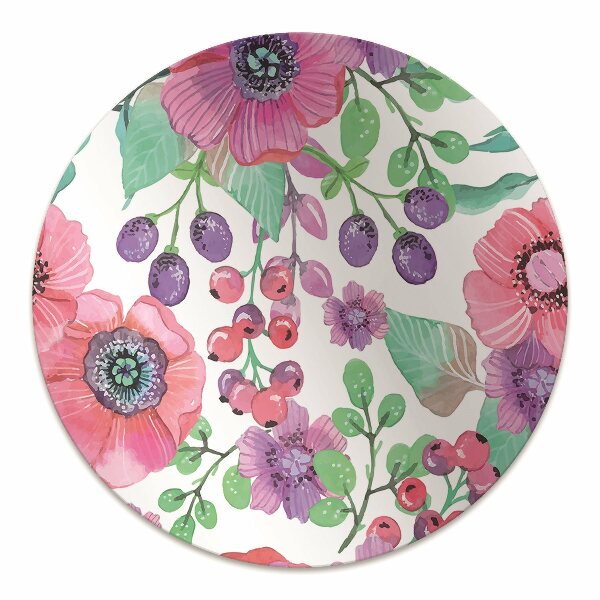 Tapis de chaise de bureau Fleurs et baies
