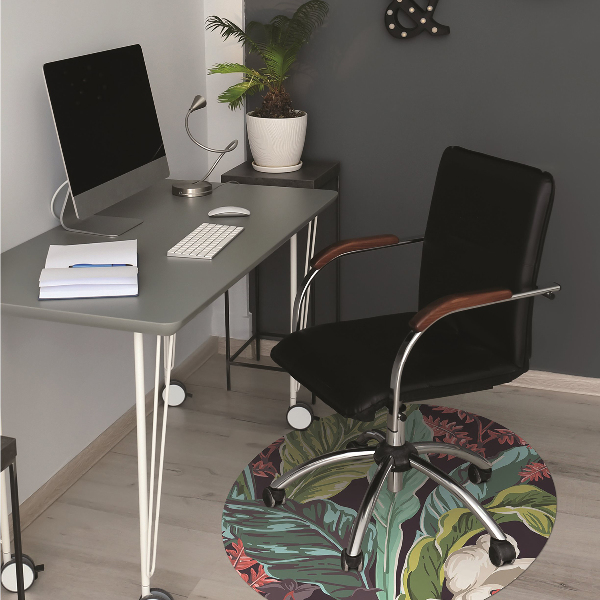 Tapis pour chaise de bureau Motif floral
