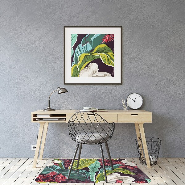 Tapis pour chaise de bureau Motif floral