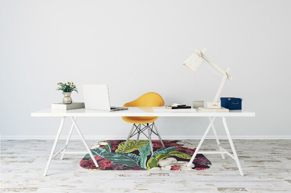 Tapis pour chaise de bureau Motif floral