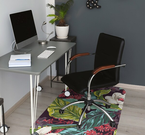Tapis pour chaise de bureau Motif floral