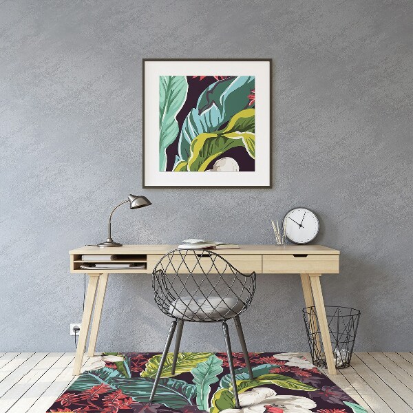 Tapis pour chaise de bureau Motif floral