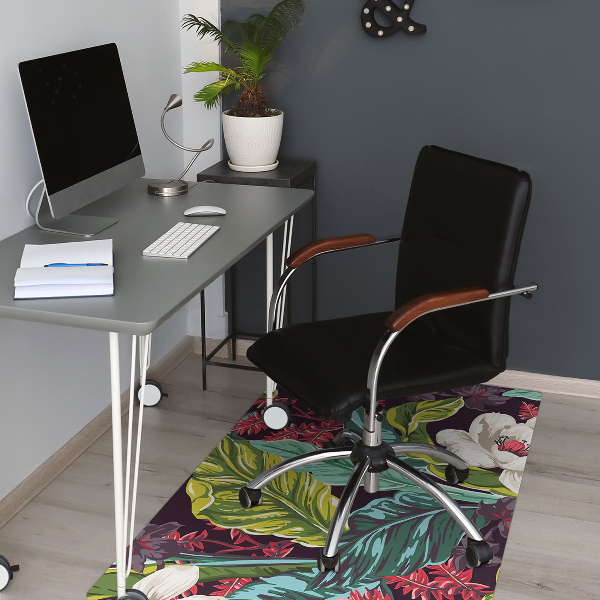 Tapis pour chaise de bureau Motif floral