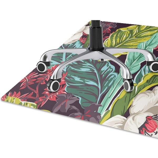 Tapis pour chaise de bureau Motif floral