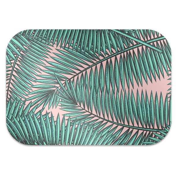 Tapis de chaise de bureau Feuille exotique