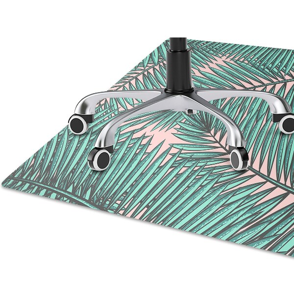 Tapis de chaise de bureau Feuille exotique
