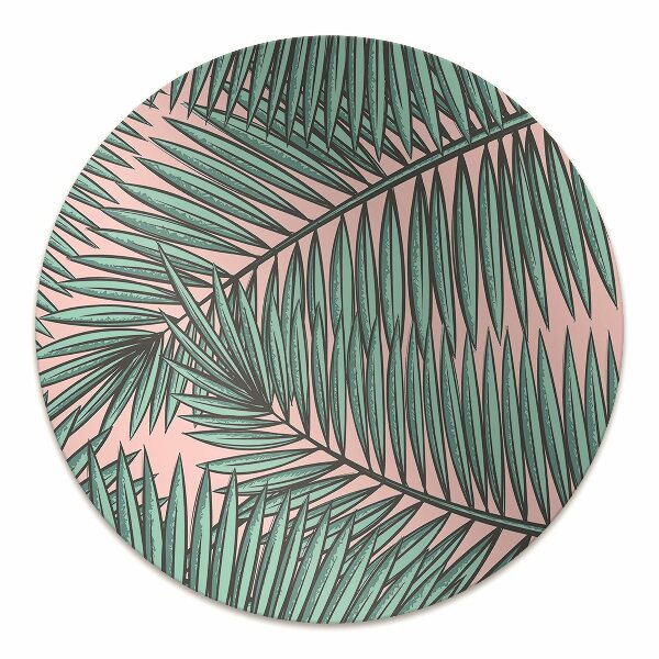 Tapis de chaise de bureau Feuille exotique