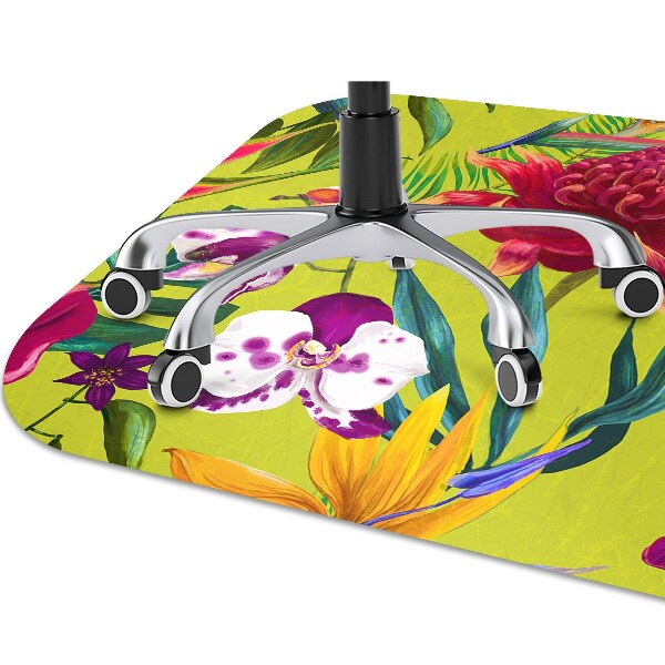 Tapis pour chaise de bureau Jardin peint