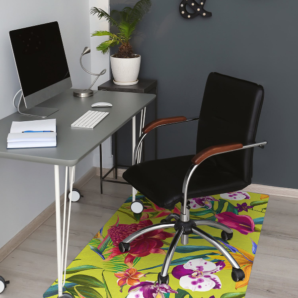 Tapis pour chaise de bureau Jardin peint
