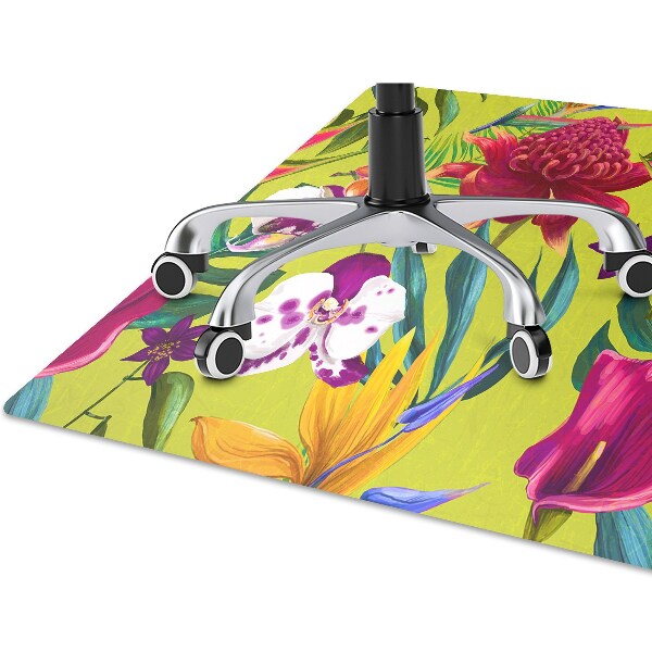 Tapis pour chaise de bureau Jardin peint