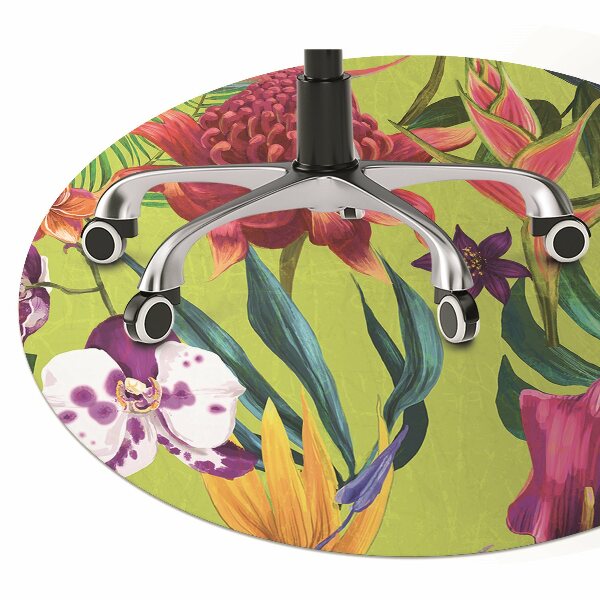 Tapis pour chaise de bureau Jardin peint