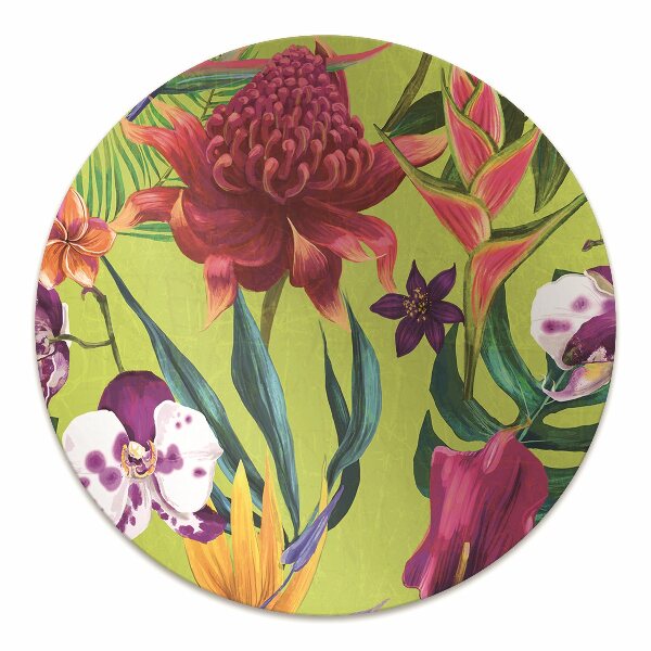Tapis pour chaise de bureau Jardin peint