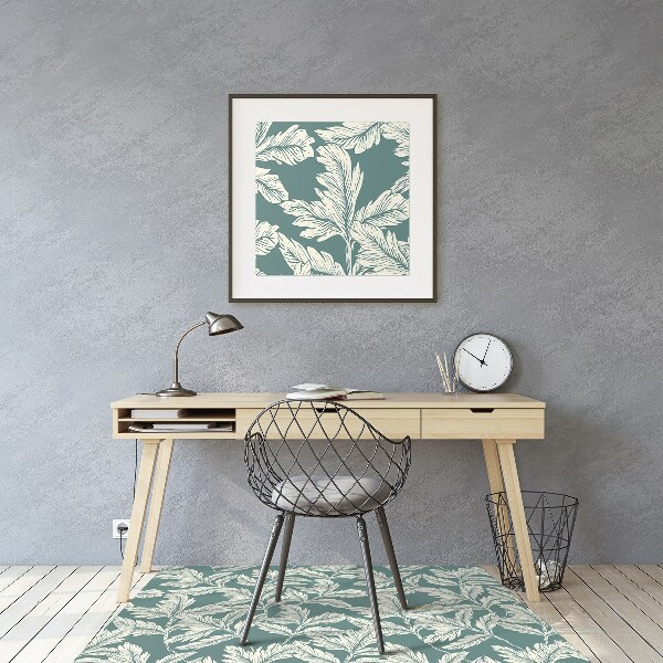 Tapis de chaise Image des feuilles