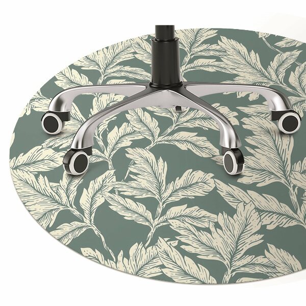 Tapis de chaise Image des feuilles