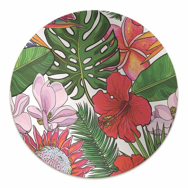 Tapis de chaise de bureau Fleurs colorées