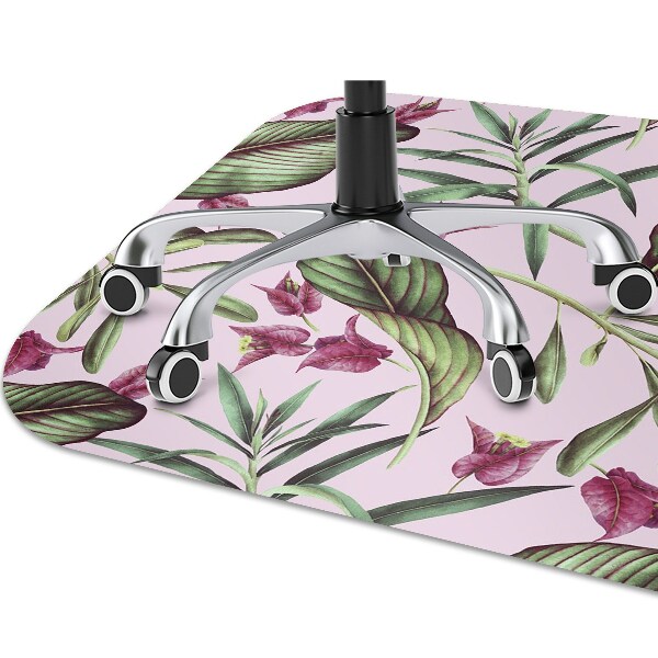 Tapis bureau Fleurs roses