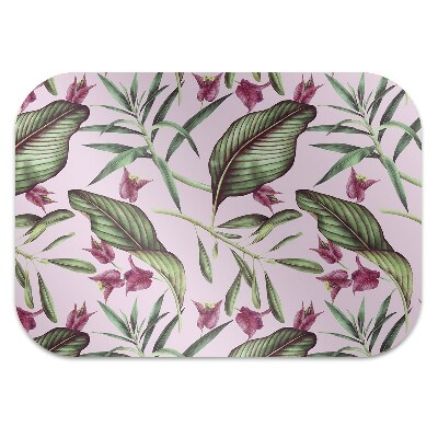 Tapis bureau Fleurs roses