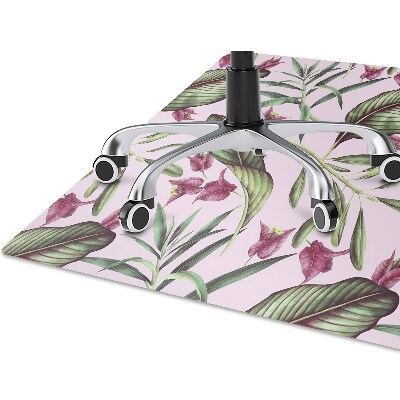 Tapis bureau Fleurs roses