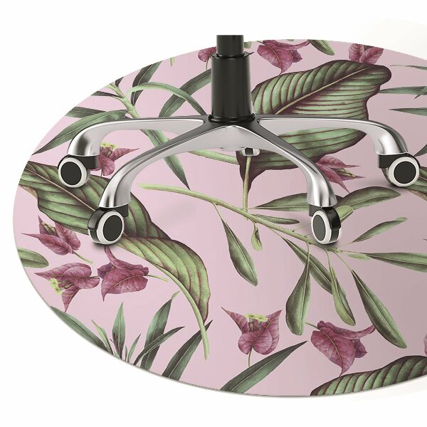 Tapis bureau Fleurs roses