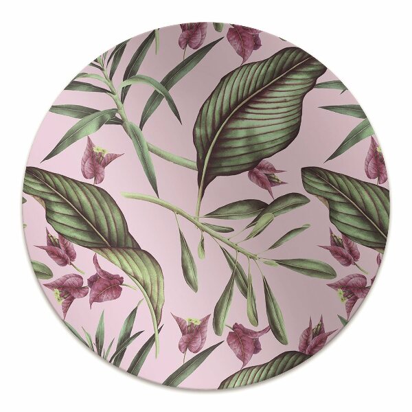 Tapis bureau Fleurs roses