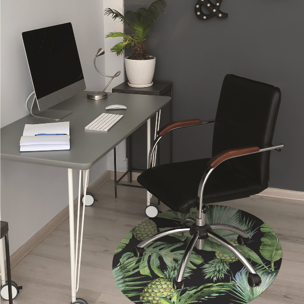 Tapis de chaise de bureau Ananas