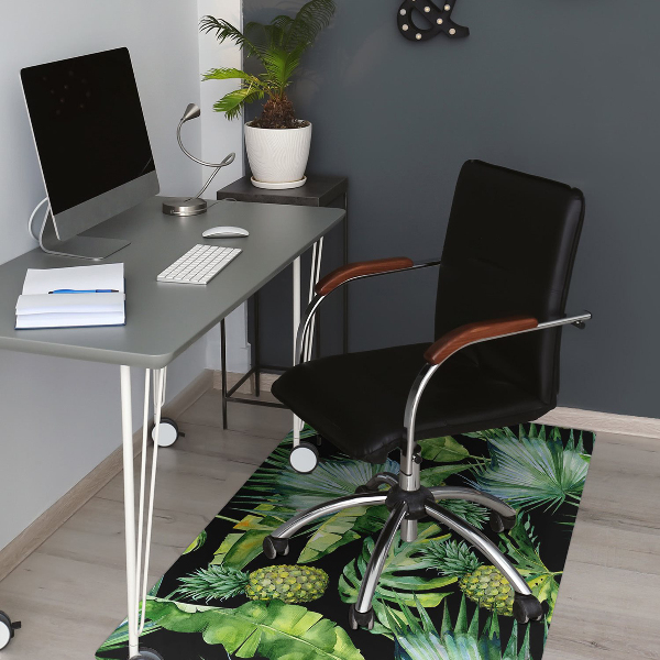Tapis de chaise de bureau Ananas